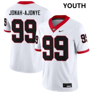 Youth Joseph Jonah-Ajonye White Georgia Bulldogs #99 College Football 2025-26 Jerseys 467686-339