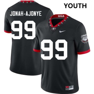 Youth Joseph Jonah-Ajonye 100th Anniversary Black Georgia Bulldogs #99 College Football Replica Jerseys 591542-568