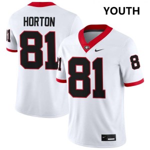 Youth Josh Horton White Georgia Bulldogs #81 College Football NCAA Jerseys 678715-224