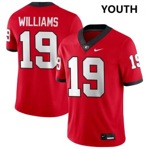 Youth Justin Williams Red Georgia Bulldogs #19 College Football Limited Jersey 858955-984