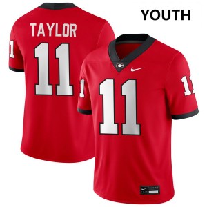 Youth Talyn Taylor Red Georgia Bulldogs #11 College Football 2025-26 Jerseys 252964-171