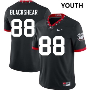 Youth Thomas Blackshear 100th Anniversary Black Georgia Bulldogs #88 College Football Alumni Jerseys 732349-268