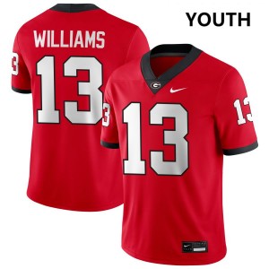 Youth Tyler J. Williams Red Georgia Bulldogs #13 College Football Player Jerseys 792110-355