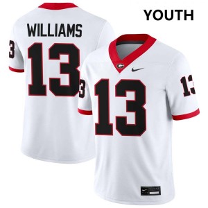 Youth Tyler J. Williams White Georgia Bulldogs #13 College Football Alumni Jerseys 337356-626
