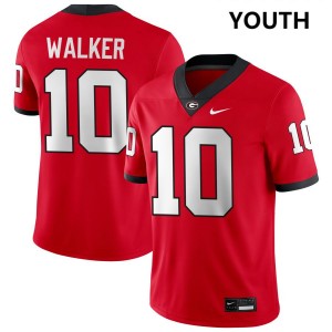 Youth Zayden Walker Red Georgia Bulldogs #10 College Football 2025-26 Jersey 284773-843