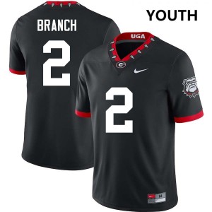 Youth Zion Branch 100th Anniversary Black Georgia Bulldogs #2 College Football NCAA Jerseys 868962-264